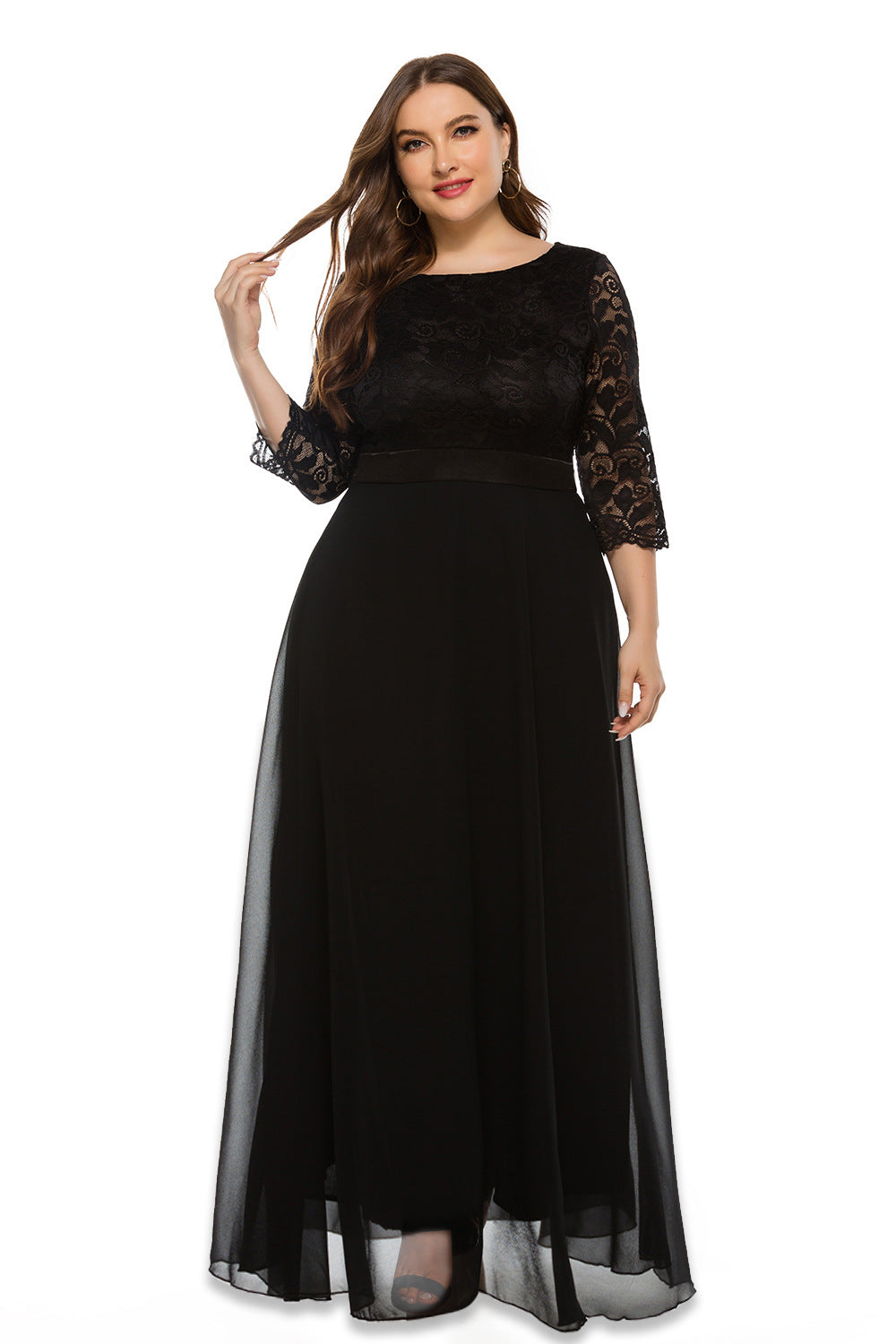 BamBam Plus Size Women Lace Evening Dress - BamBam