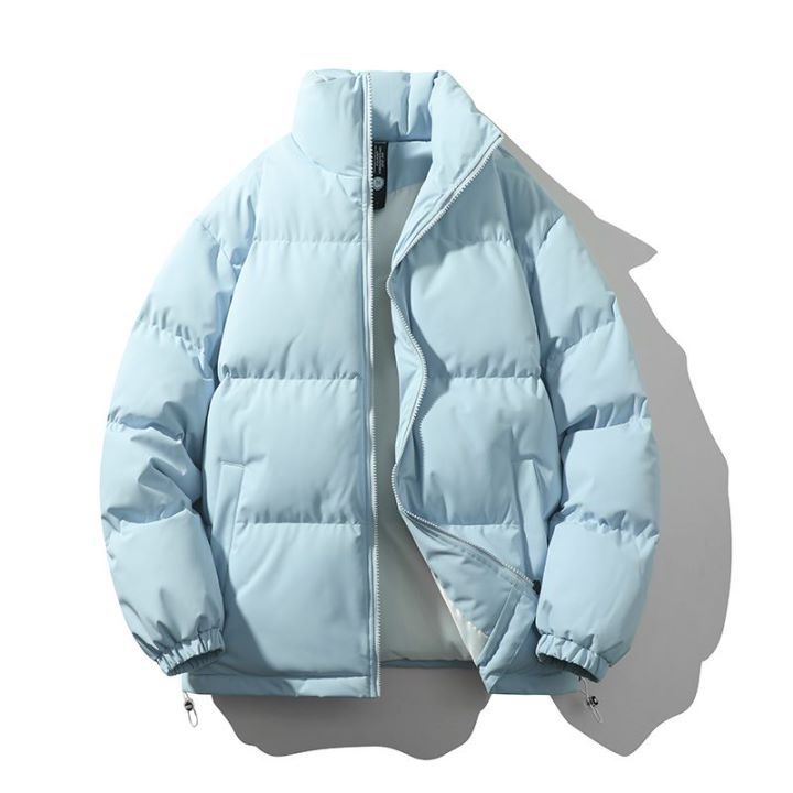 BamBam Winter Couple Down Cotton Jacket Men's Cotton Casual Stand Collar Women's Cotton Padded Coat - BamBam