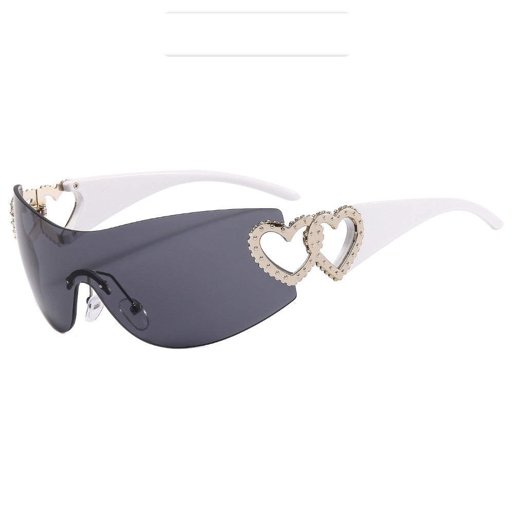 BamBam Sunglasses Rimless One-Piece Sunglasses For Women - BamBam