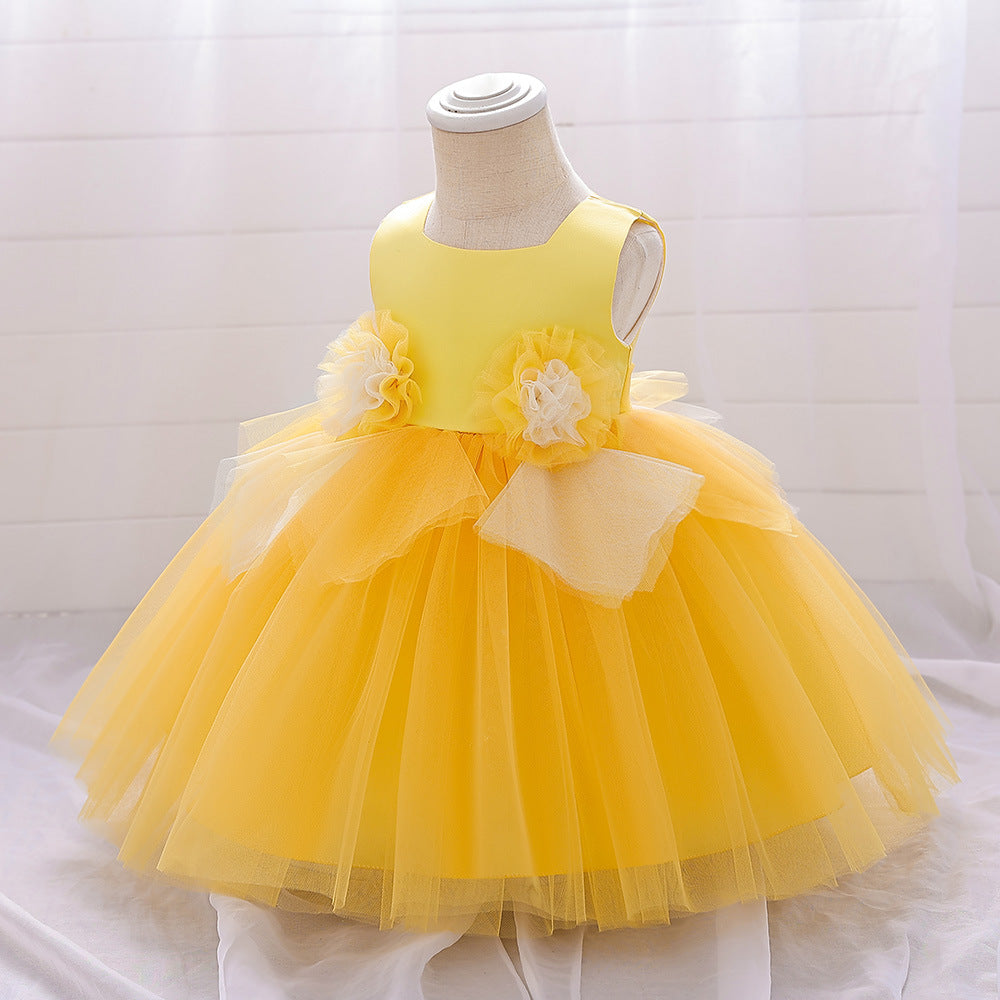 BamBam Girl Mesh Puff Princess Dress - BamBam