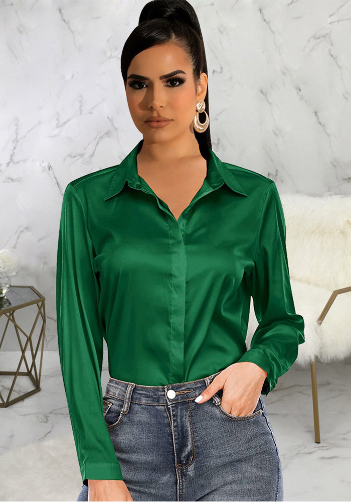 Casual Fashion Solid Women's Shirt Dress