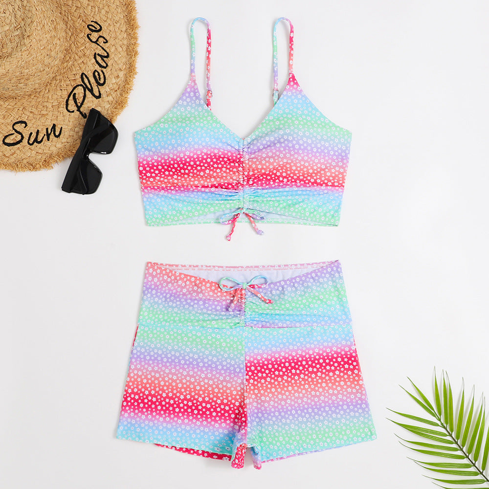 BamBam Women Star Print Two Pieces Swimwear - BamBam