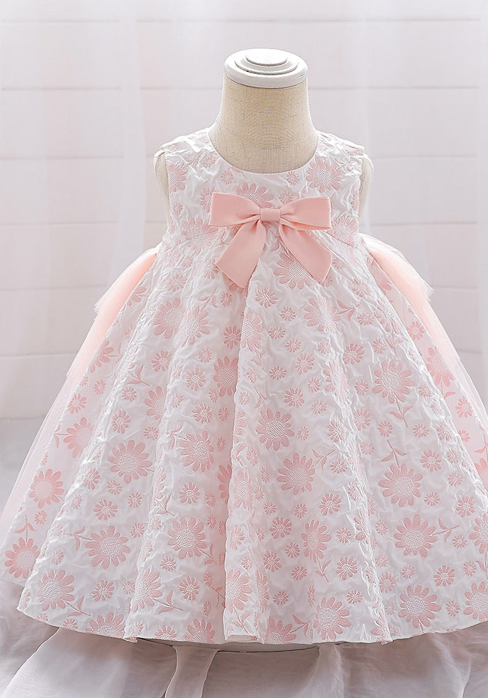 Girl flower girl princess dress