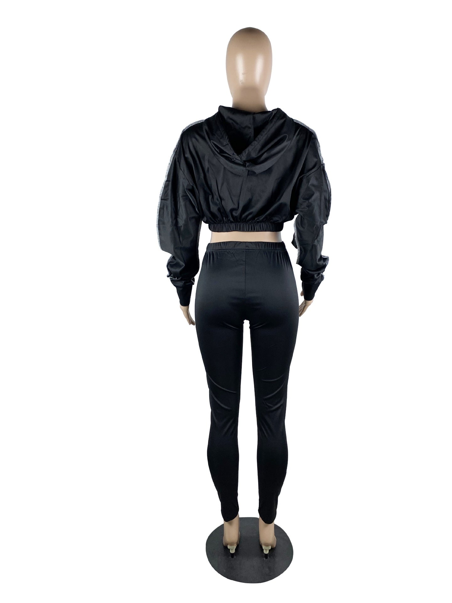 BamBam Women's Fashion Solid Casual Sports Hoodies Pants Set Two Piece Tracksuit - BamBam