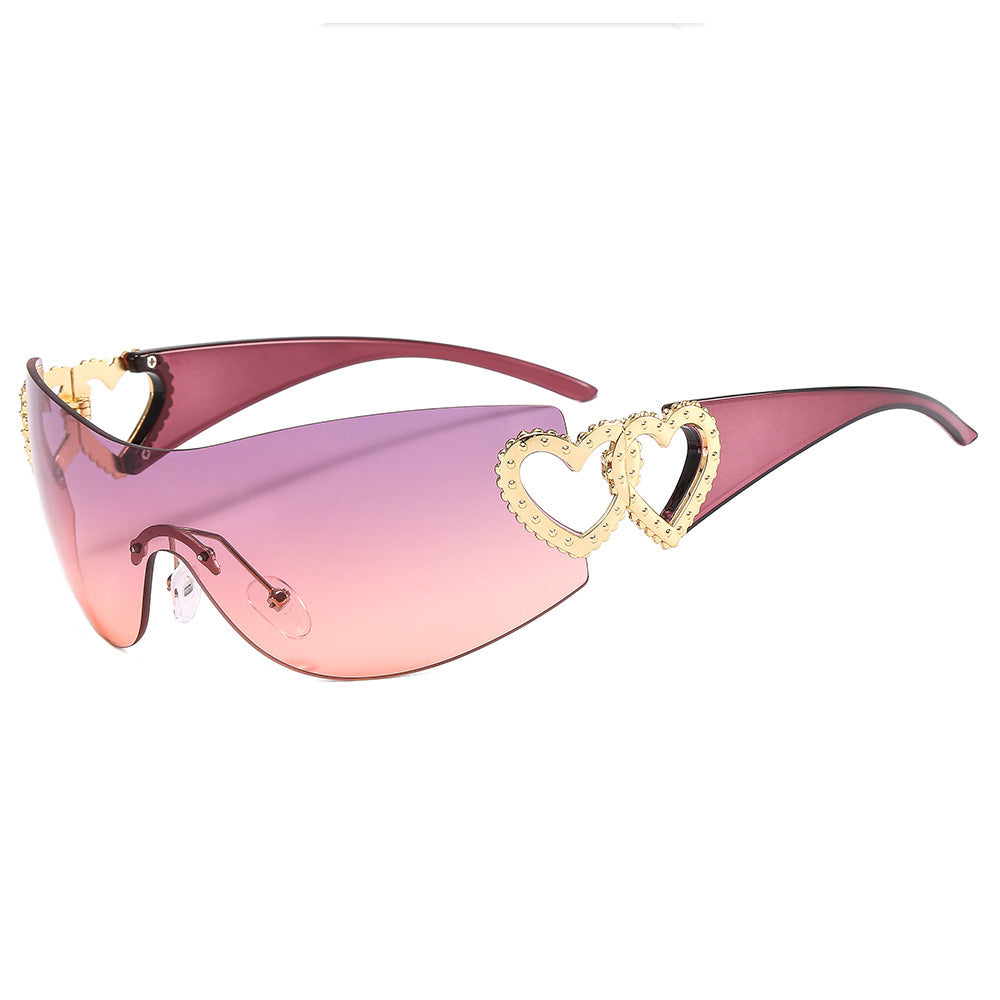 BamBam Sunglasses Rimless One-Piece Sunglasses For Women - BamBam
