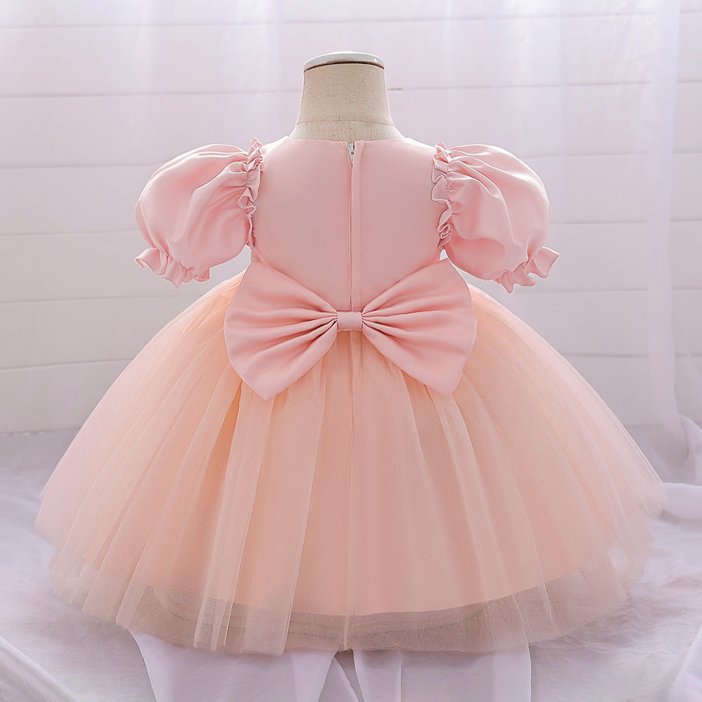 BamBam Girl Puff Sleeve Princess Dress - BamBam