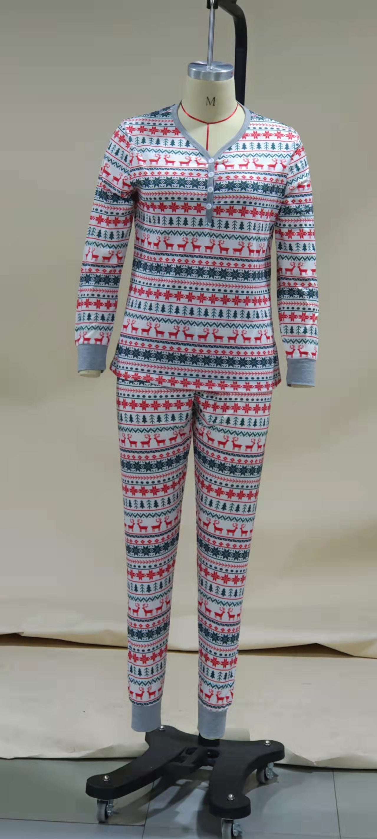 BamBam Christmas Family Wear Loungewear Pajama Two-piece Set - BamBam